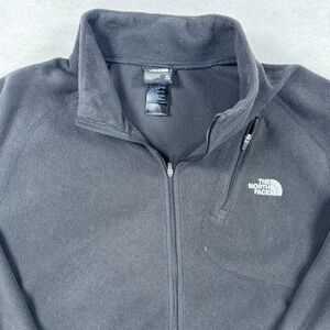 The North Face Mens XXL Black Full Zip Fleece Jacket Thumbholes CF2P F15
